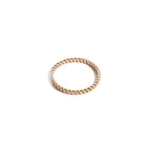 Aurate Skinny Love Me Knot Ring 18k - 6 - Yellow Gold